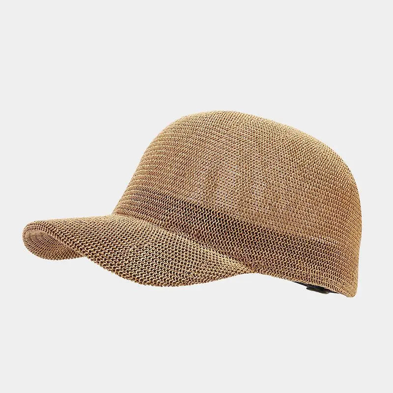Modeflettet solhat med bred skygge - SunWeave-stil