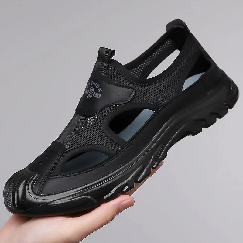 Åndbare og stilfulde mesh-sandaler til mænd – Leon