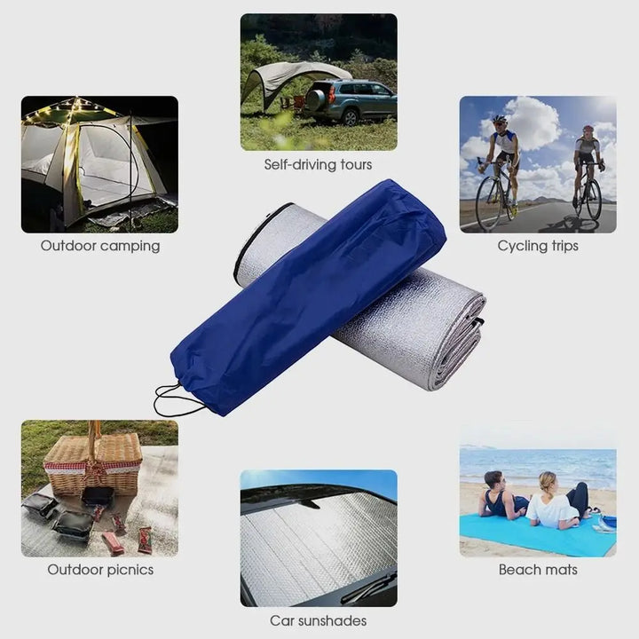 ThermaFoil Pro liggeunderlag | Ultralet & vandtæt | Varmereflekterende | Til camping & udendørs | 25 mm tyk