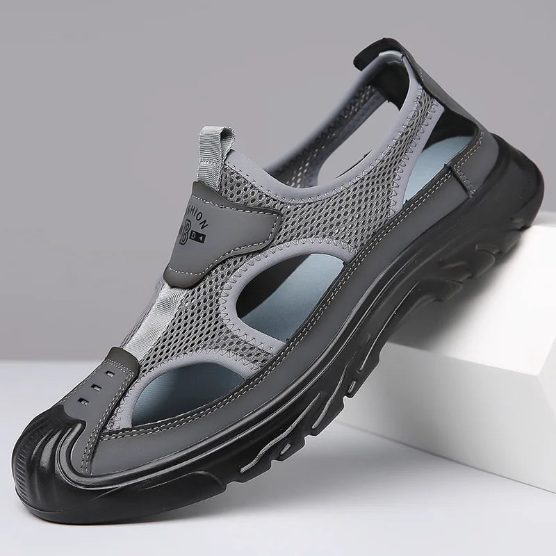 Åndbare og stilfulde mesh-sandaler til mænd – Leon