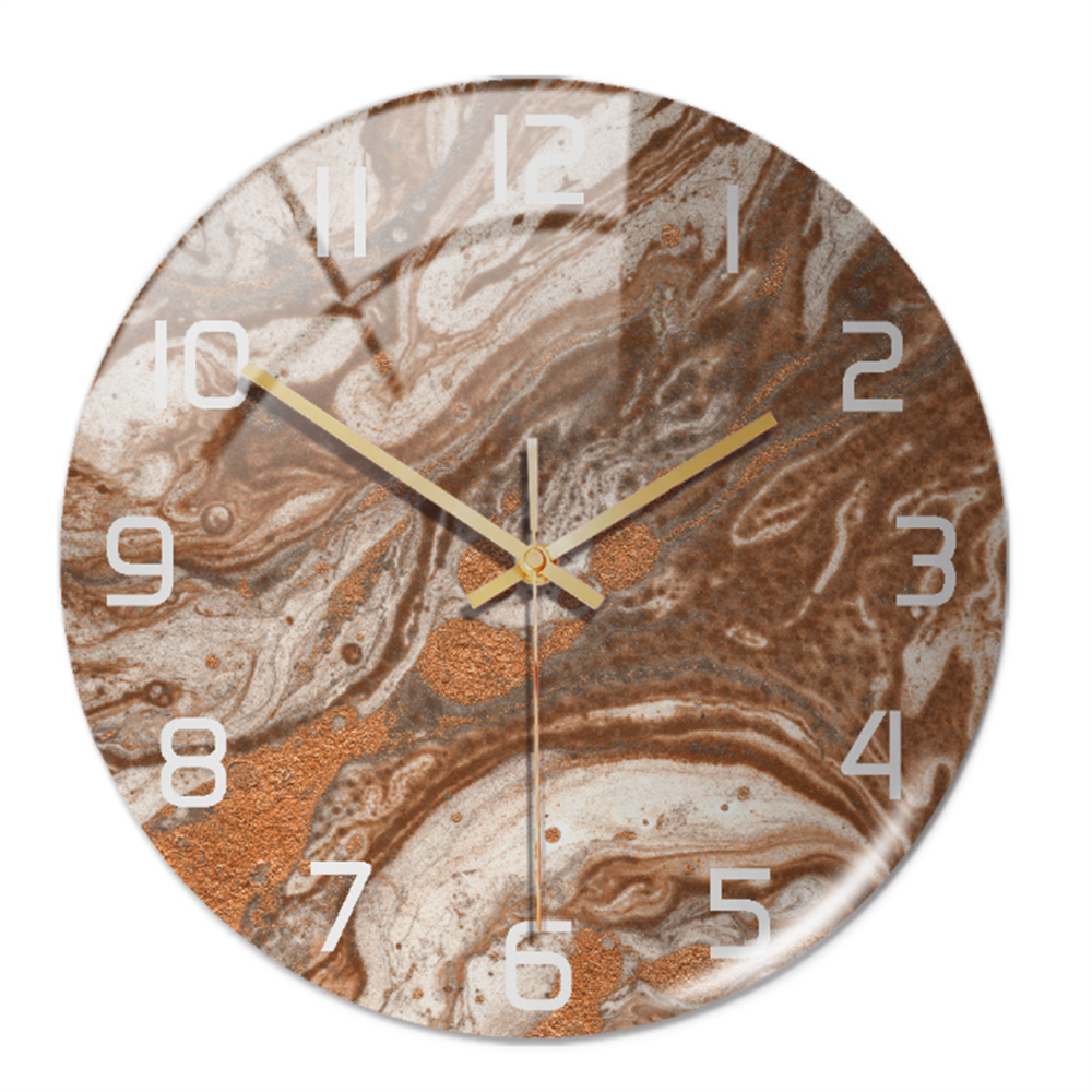 Elegant vægur med marmoreffekt – MarbleTime