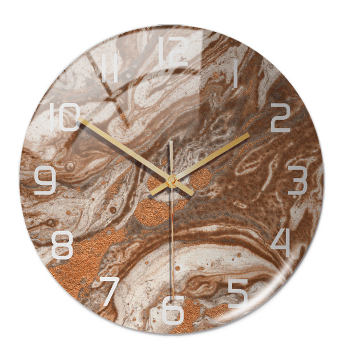Elegant vægur med marmoreffekt – MarbleTime