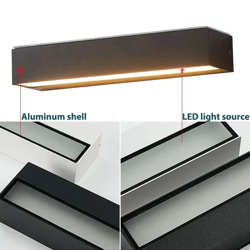 Solavella solcelle-væglampe | 16 LED | Superlys og vandtæt | Til have, altan og husvæg | Varmt og koldt hvidt lys