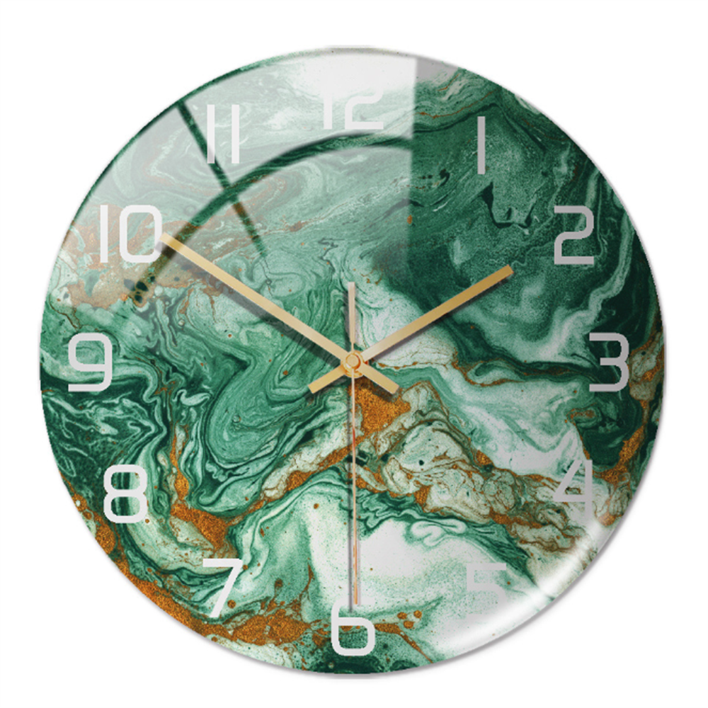 Elegant vægur med marmoreffekt – MarbleTime