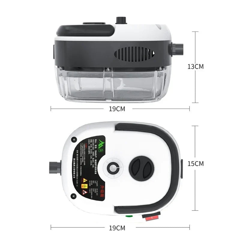 STEAMVOLT damprenser | 2500 W højtryk | 3 bar damptryk | Til køkken, badeværelse & hjem