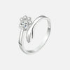 Sterlingsølv Justerbar Ring – Hånd- og Poteaftryksdesign