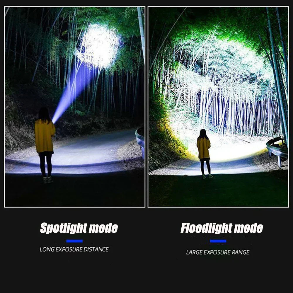 Genopladelig 10000 lumen LED-lommelygte – Striker
