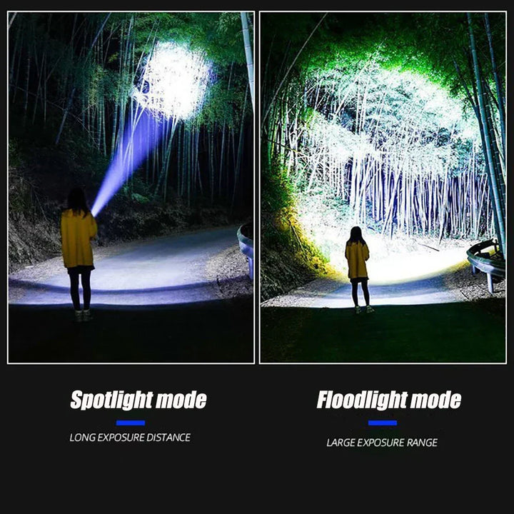 Genopladelig 10000 lumen LED-lommelygte – Striker
