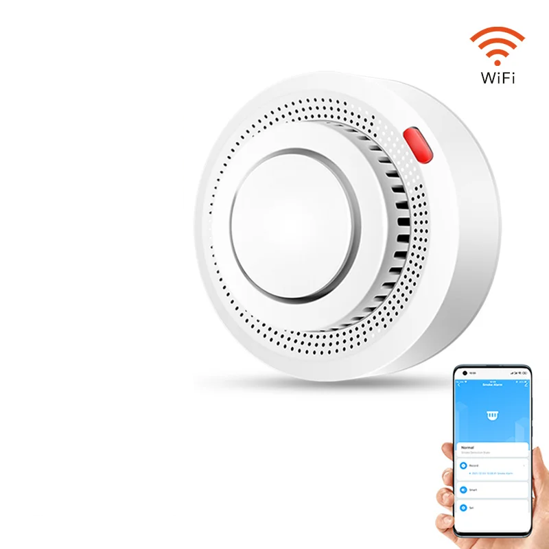 Smart WiFi-røgalarm brandalarm 85dB – SafeSense