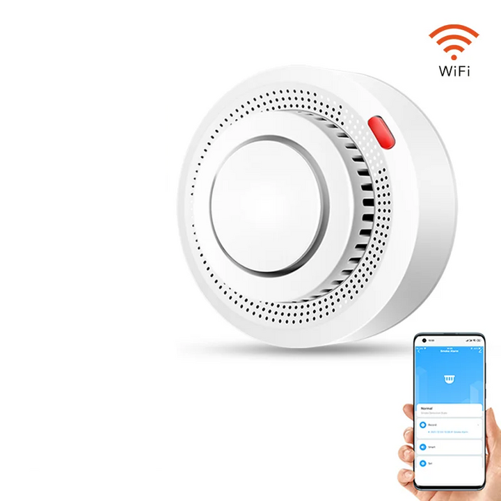 Smart WiFi-røgalarm brandalarm 85dB – SafeSense
