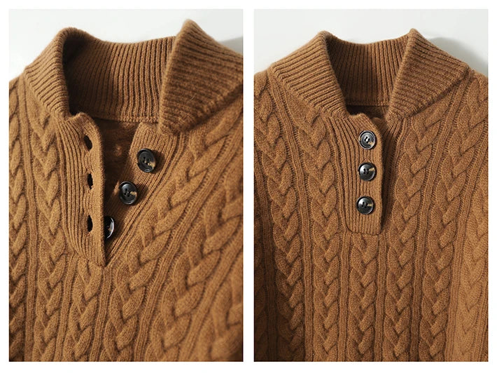 Arden cardigan i kashmir med knapper