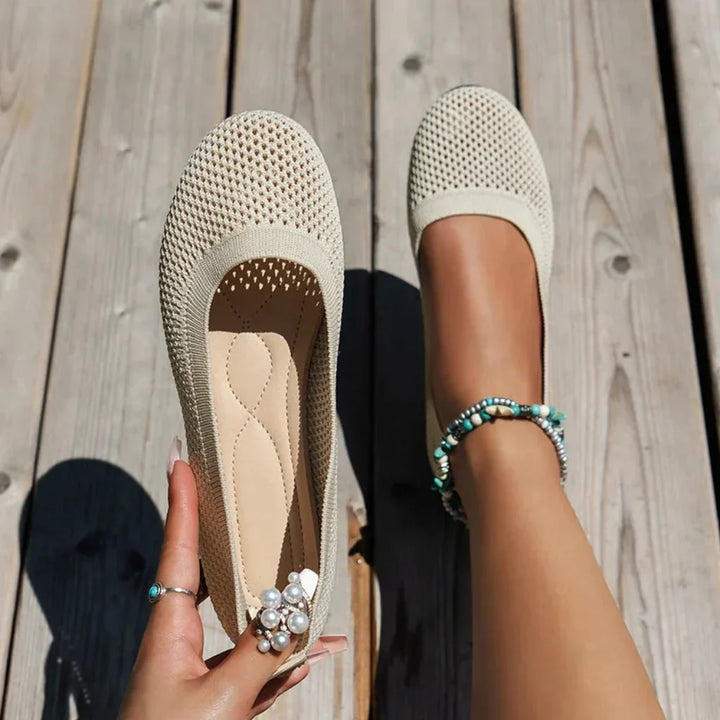 Damemode slip-on flade sko til sommerkomfort