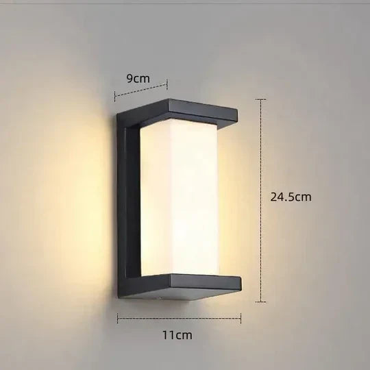 LED Udendørs Væg Lampe med bevægelsessensor