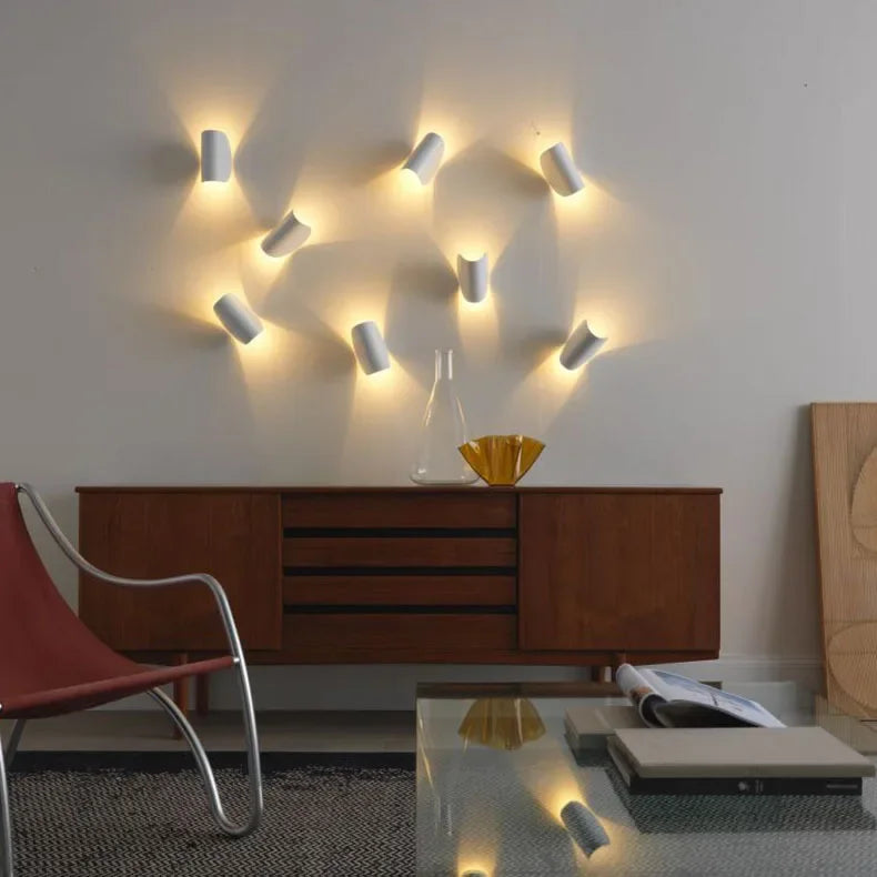 Justerbar Up-Down-LED-væglampe – varmt stemningslys, moderne design