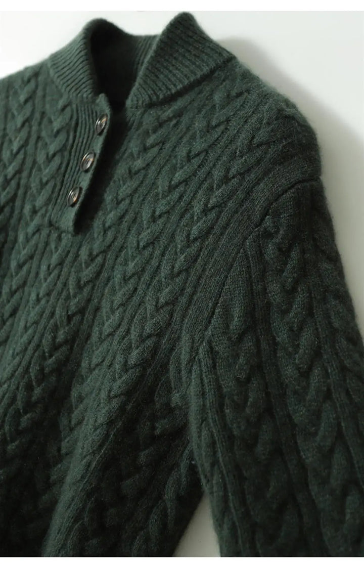 Arden cardigan i kashmir med knapper