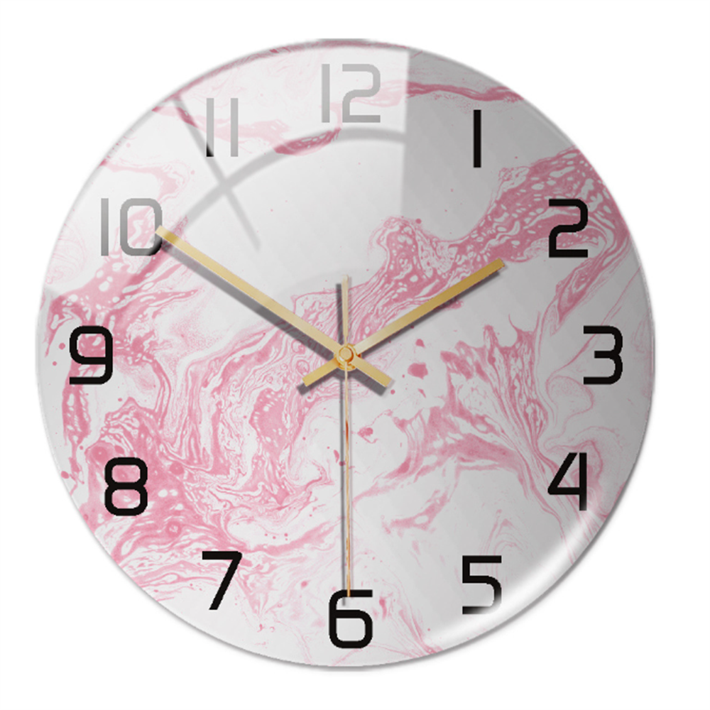 Elegant vægur med marmoreffekt – MarbleTime