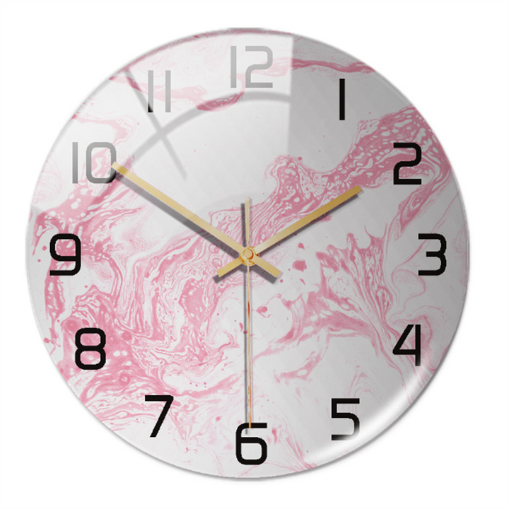 Elegant vægur med marmoreffekt – MarbleTime