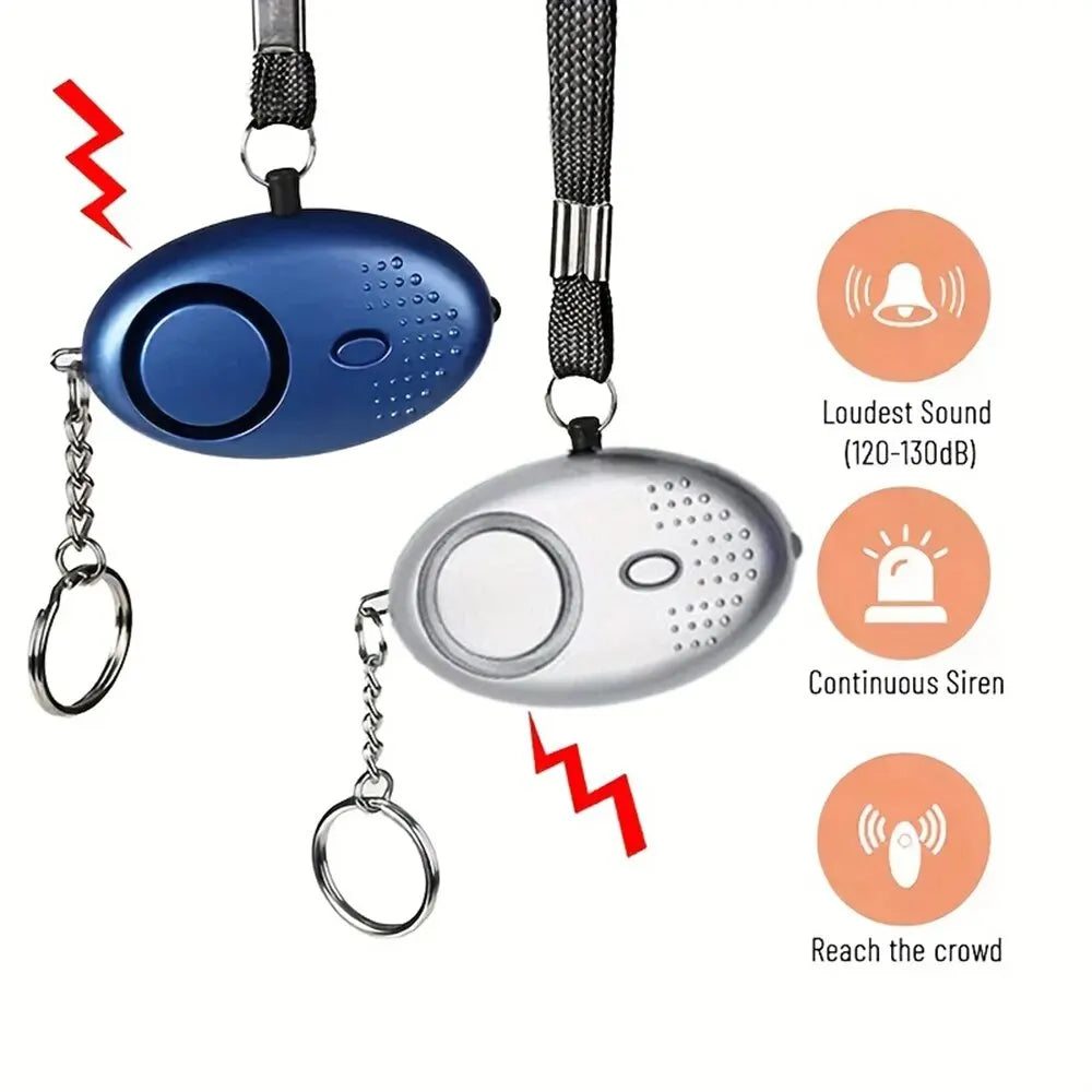 Personlig sikkerhedsalarm med LED-lys (130 dB) – SafeSound