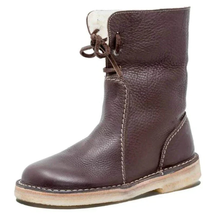 Luksuriøse halvhøje foerede damestøvler - Sophia Hike Boot