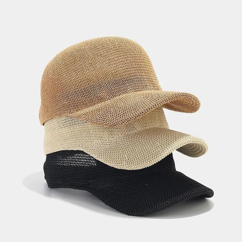 Modeflettet solhat med bred skygge - SunWeave-stil