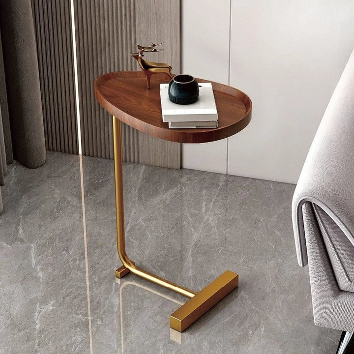 Nirethia - C-formet flytbart sofabord ideel til sofa eller seng