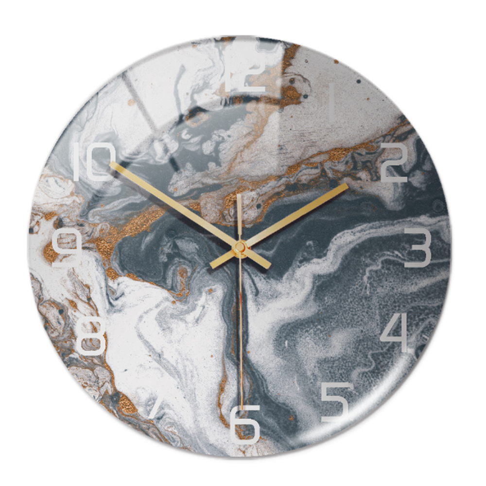 Elegant vægur med marmoreffekt – MarbleTime