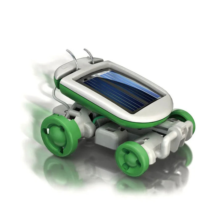 6-i-1 solcelle-robotkit – byg og lær med sejlbåd, vindmølle, bil og mere