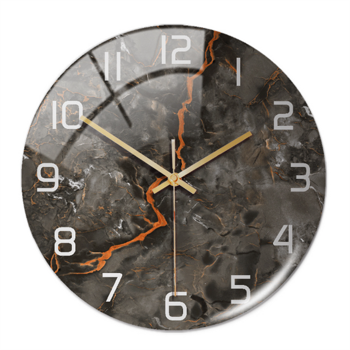 Elegant vægur med marmoreffekt – MarbleTime
