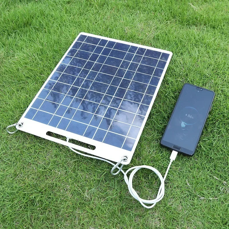SOLVION Charge 100W Bærbart Solpanel | 5V | Dual USB | Vandtæt | Outdoor & Camping