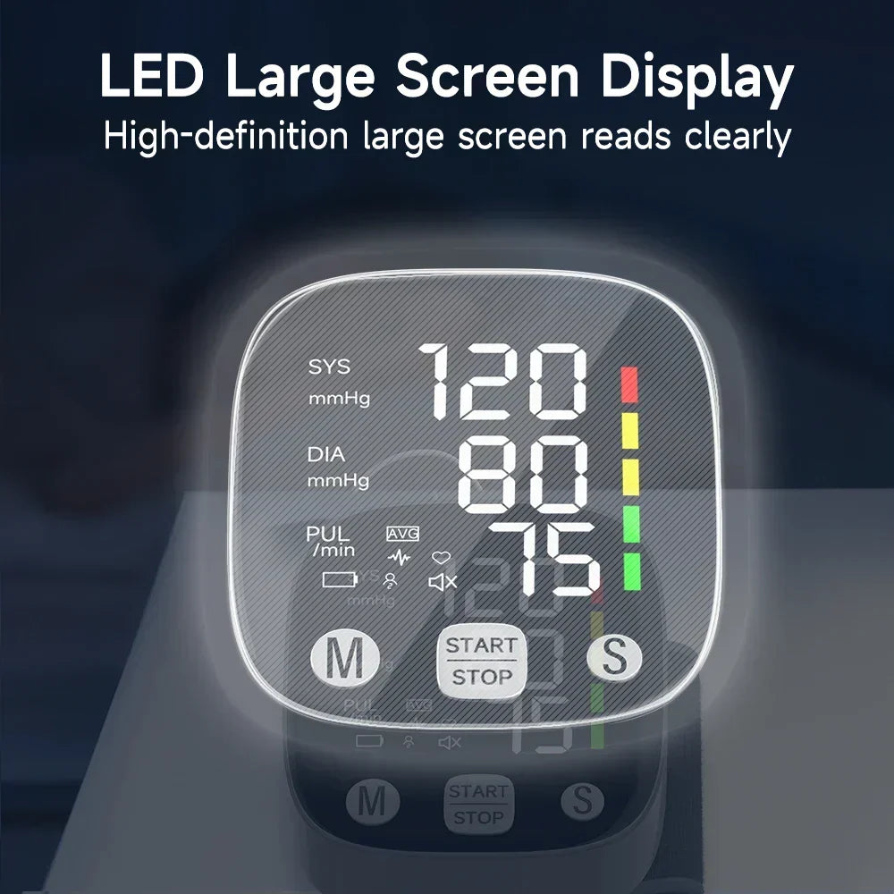 LED-blodtryksmåler til håndled med stemmefunktion – HeartGuard