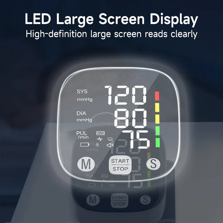 LED-blodtryksmåler til håndled med stemmefunktion – HeartGuard