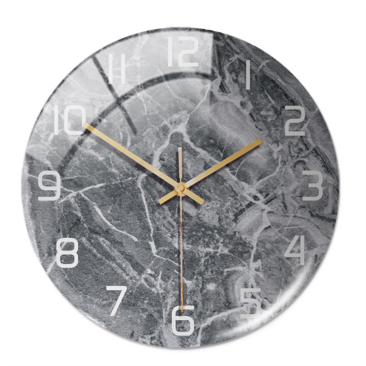 Elegant vægur med marmoreffekt – MarbleTime