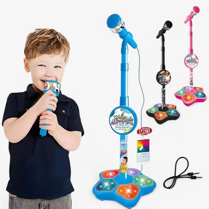 Mikrofon til børn med højdejusterbart stativ – SoundFun Stage