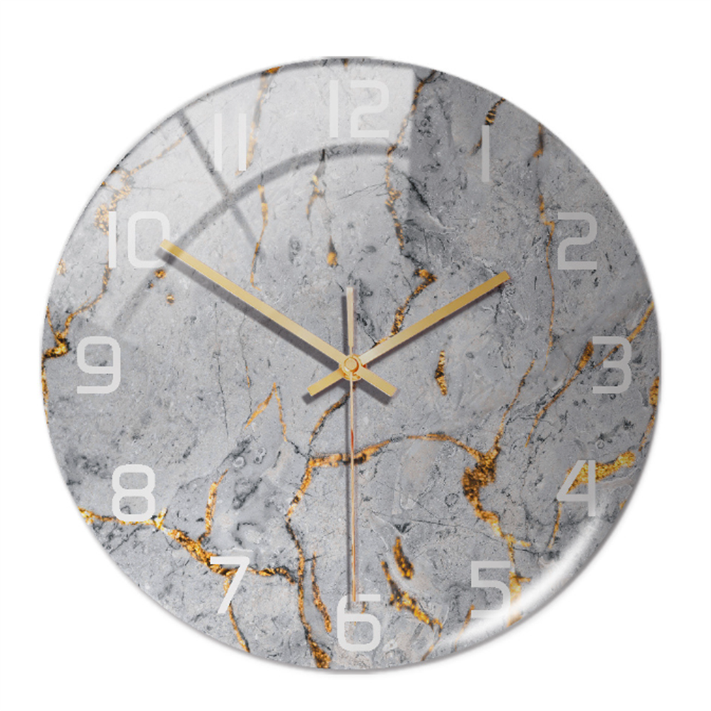 Elegant vægur med marmoreffekt – MarbleTime