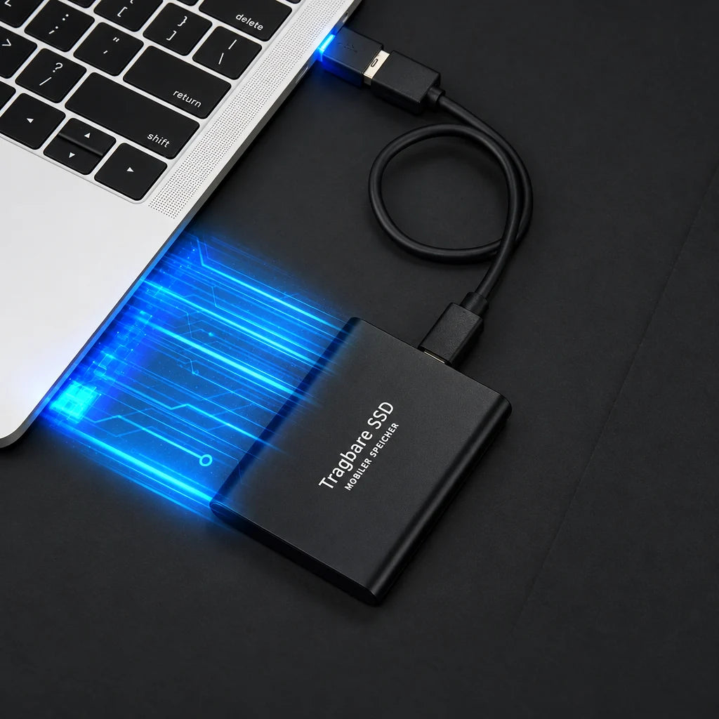 Ultrahurtig 128 TB SSD med kompakt, robust konstruktion