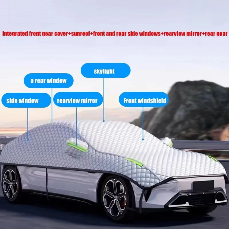 AutoProtect Bilovertræk | Vandtæt & UV-bestandigt | Årlig beskyttelse mod sol, sne & hagl