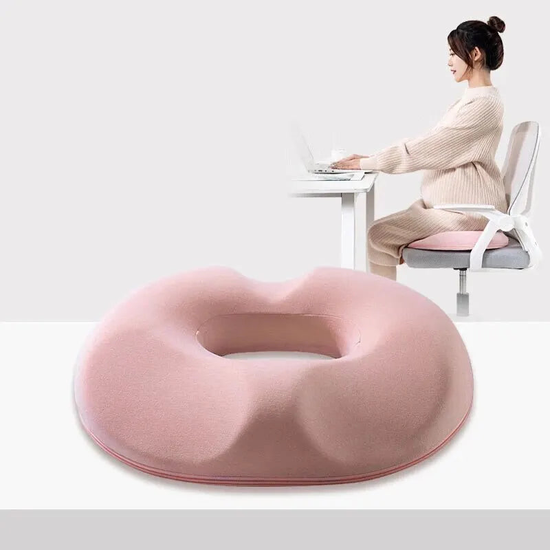 OrthoRelax | Siddepude i memoryskum | Lindring for haleben og rygsøjle | Ergonomisk og komfortabel