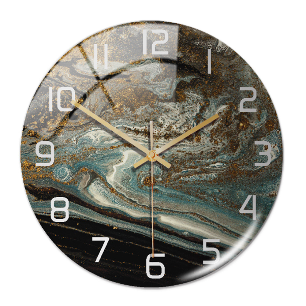 Elegant vægur med marmoreffekt – MarbleTime