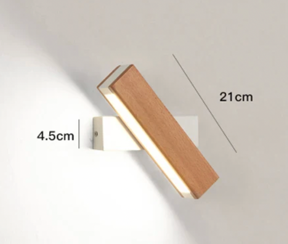 Japansk LED-væglampe | Minimalistisk drejelig væglampe