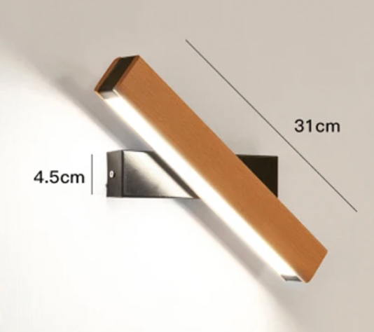 Japansk LED-væglampe | Minimalistisk drejelig væglampe