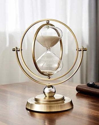 Luksus timeglas med elegant metalramme