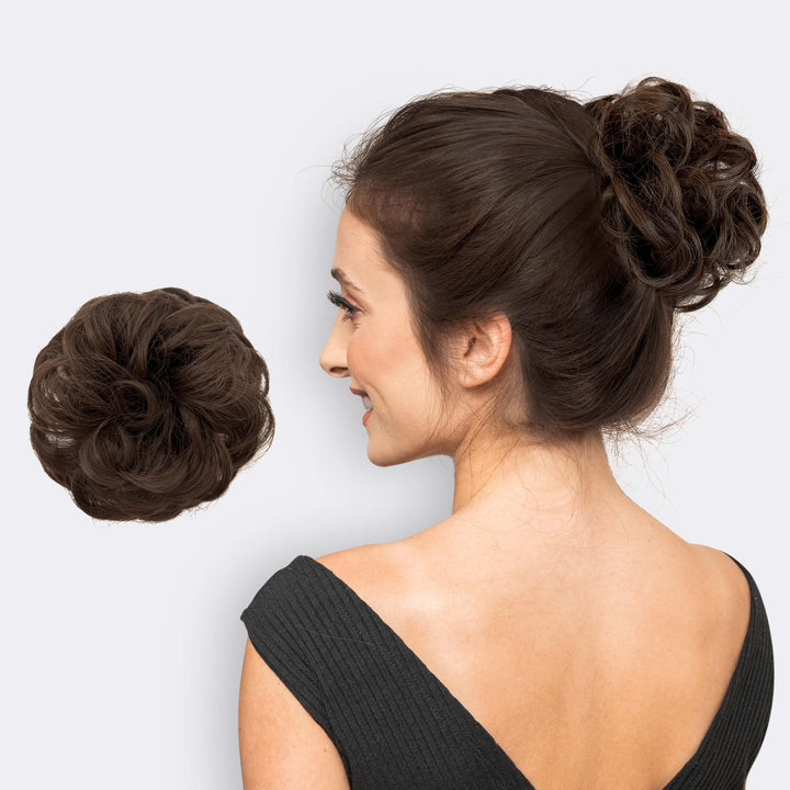 BunPop hårforlængelses-scrunchie
