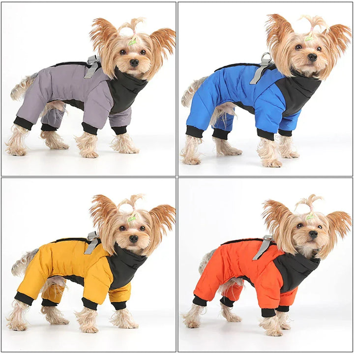 FurLuxe vandtæt vinterjakke med sele - hundejakke til små og mellemstore hunde