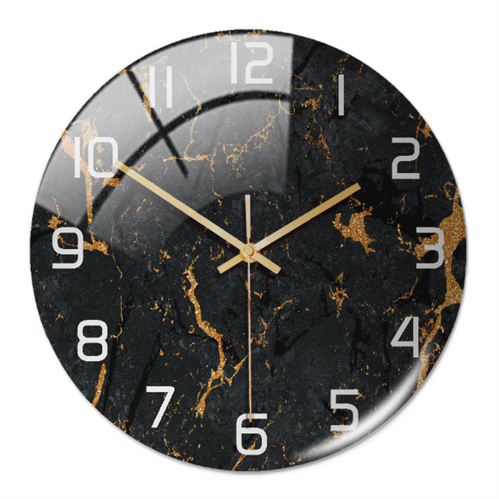 Elegant vægur med marmoreffekt – MarbleTime