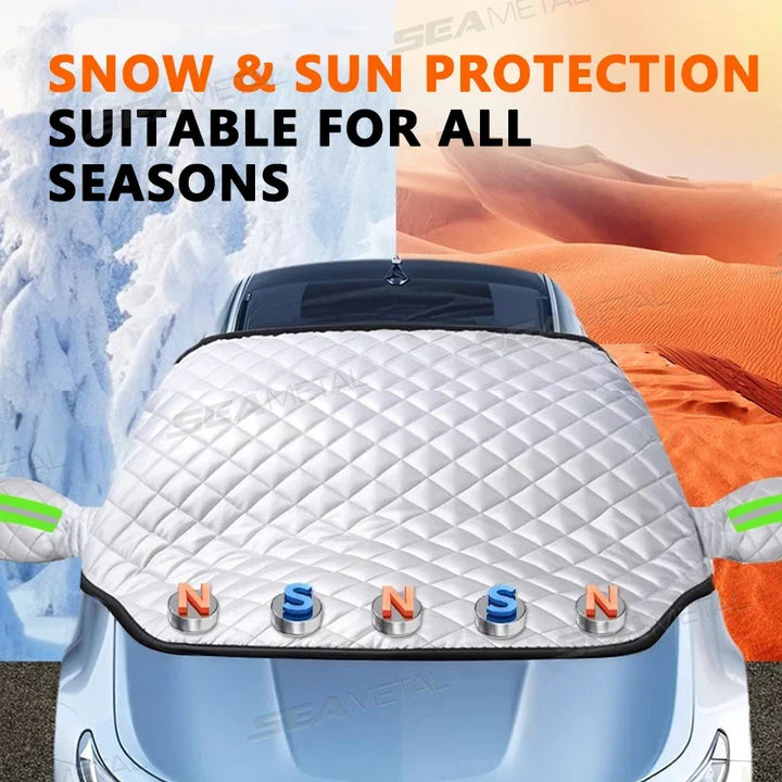 FrostGuard Pro | Forrudeafdækning i 5 lag | Magnetisk og vindbestandig | Fuld beskyttelse mod is