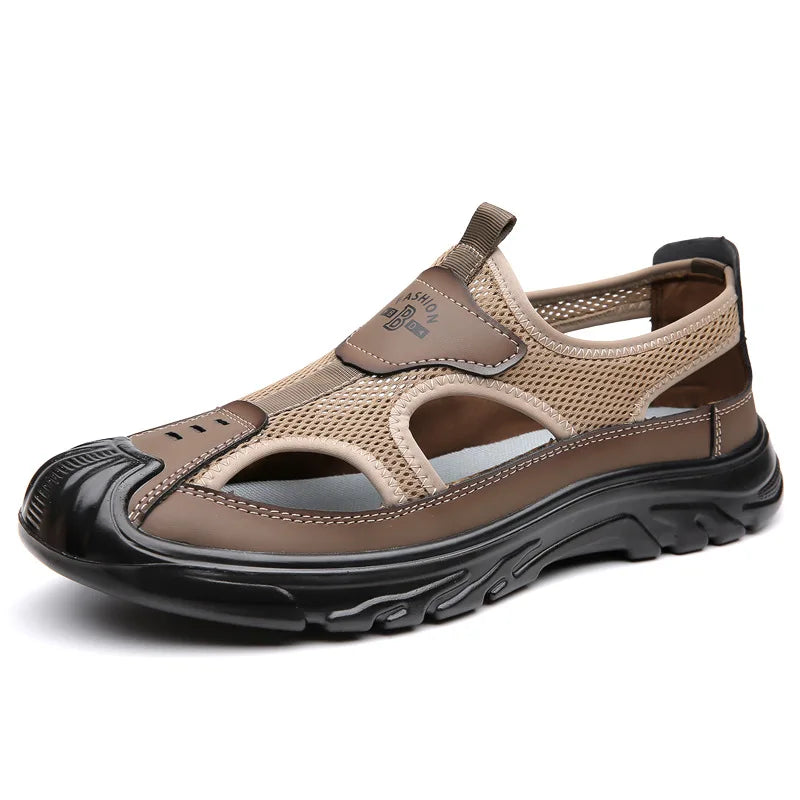 Åndbare og stilfulde mesh-sandaler til mænd – Leon