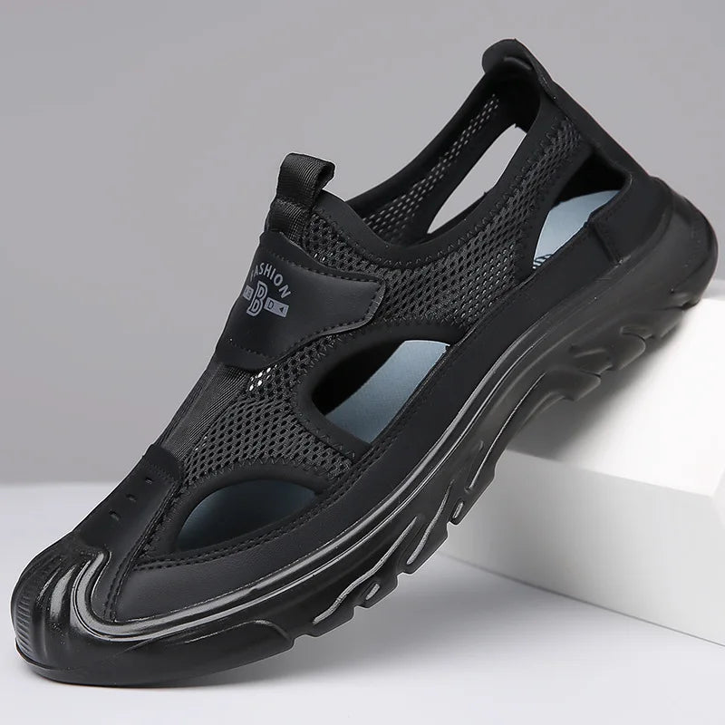 Åndbare og stilfulde mesh-sandaler til mænd – Leon