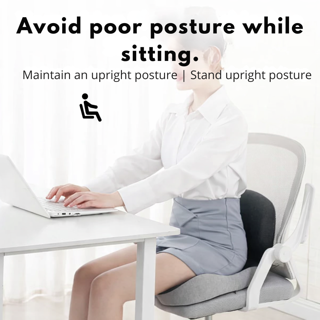 Sædepude | Ergonomisk pude i memoryskum | Vægtbærende &amp; skridsikker | ErgoComfort