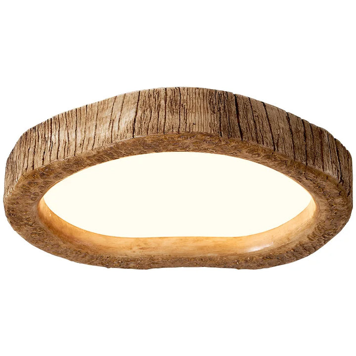 Rustik LED-loftslampe med trælook - Auralog