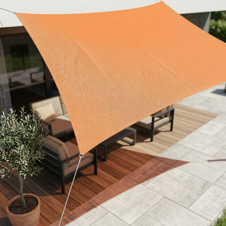 Vandtæt rektangulær solsejl | Vandtæt outdoor-stof | UV-beskyttelse | SkyCover
